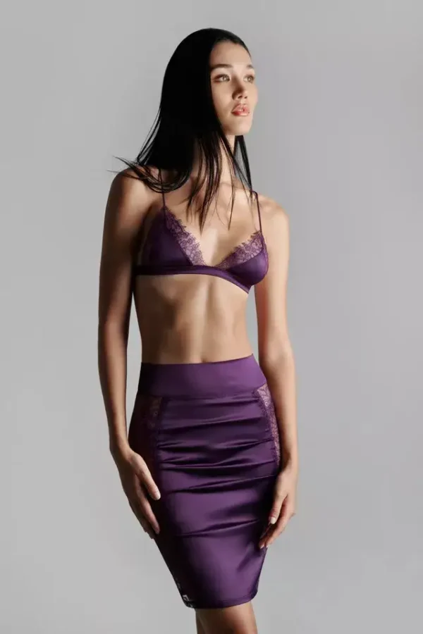 Pencil Skirt Villa Satine Purple - Image 3