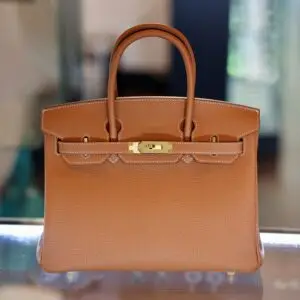 Togo Birkin 30 Golden Brown